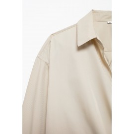 Summer Series Bowknot Decoration Poplin Shirt