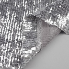 Silver Paillette Dress High Grade Light Luxury Evening Dress Bride Toast Dress Sexy Backless Dress Women