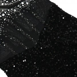 Velvet Sequined Party Dress Dress Rhinestone Strap Dress Sheath Dress Women