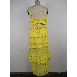 Dress Sequined Thailand Sanya Seaside Holiday Travel Beach Maxi Dress