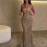 Spring Summer Sequined Halter Dress Holiday Party Casual Dress