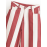 Women Clothing Summer Retro Casual Loose Striped Tapered Jeans