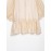 Women Clothing Summer Hollow Out Cutout Crochet Stitching Design Chic Short Sleeve Top