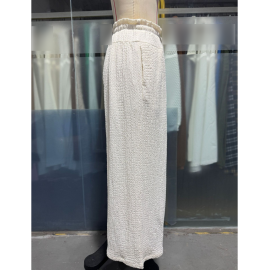 Idle Small Casual Draping Effect Figure Flattering Culotte A line Design Loose High Waist Slim Fit Wide Legged Pants