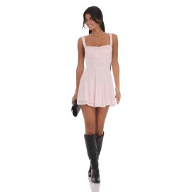 Sexy Sequined Suspender Bow Dress Women