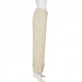 Retro Low Waist Sexy Baggy Straight Trousers Match Slimming Woven Casual Pants Simple Trousers