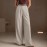 Summer Office Straight Old Money High Waist Drooping Casual Work Pant High Sense Wide Leg Slimming Women Pants(No Belt)