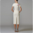 Star Graceful Fashionable Heavy Industry Beads Diamond Short Sleeve Slim Mid Length Dress