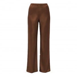 Women Clothing Imitation Acetate Satin Wide Leg Pants Boutique High Waist Elastic Drape Solid Color Trousers for Women