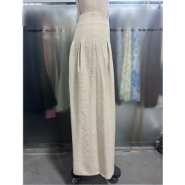 High Waist Drooping Old Money Slimming Wide Leg Small Culottes Korean Casual Summer Joker Women Pants