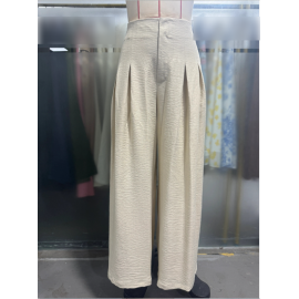 High Waist Drooping Old Money Slimming Wide Leg Small Culottes Korean Casual Summer Joker Women Pants