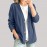 Spring Autumn Cotton Linen Casual Cardigan Long Sleeved