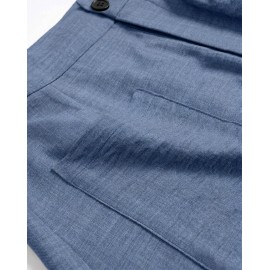 Women Figure Flattering Culotte Slim Wide Leg Design Loose Casual Pants