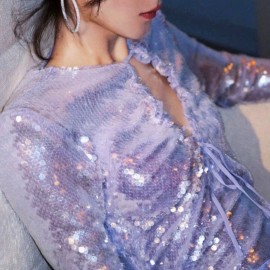 Summer Sequ Graceful Online Influencer Dress