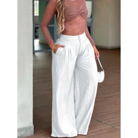 Casual Office Loose Linen Pants Women Clothing Summer